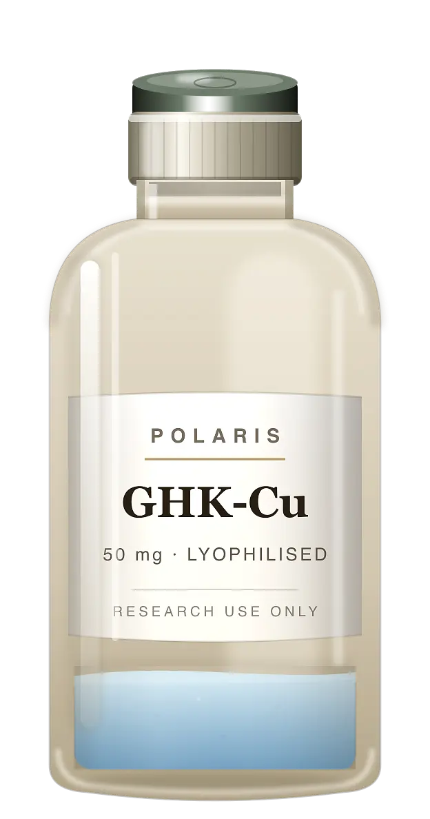 GHK-Cu research peptide vial · Polaris Research